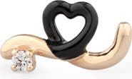 Bea Bongiasca Enamel & Diamond Single Stud Earring