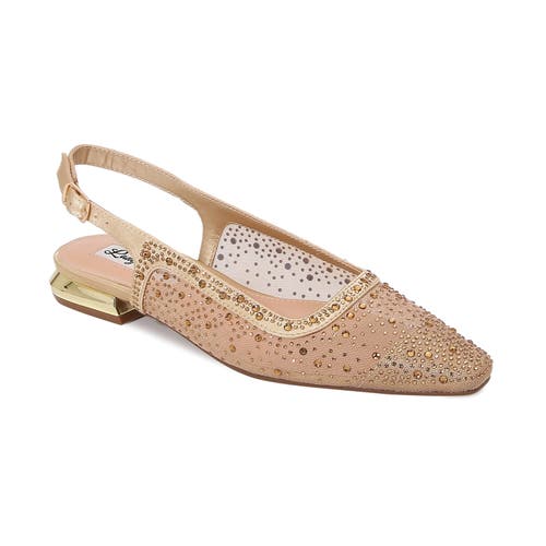 Lady Couture Rhinestone Mesh Flat