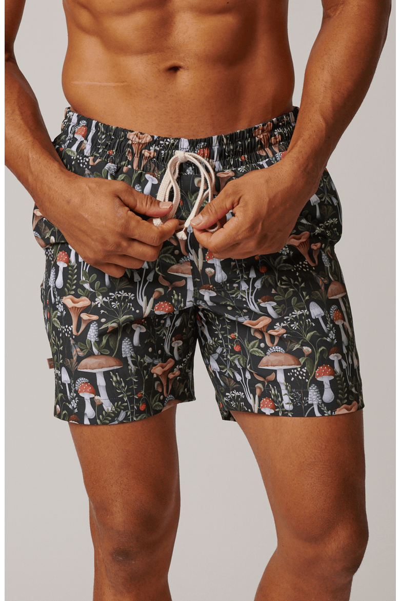 Magic Garden Swim Trunk, Alternate, color, Dark Forest