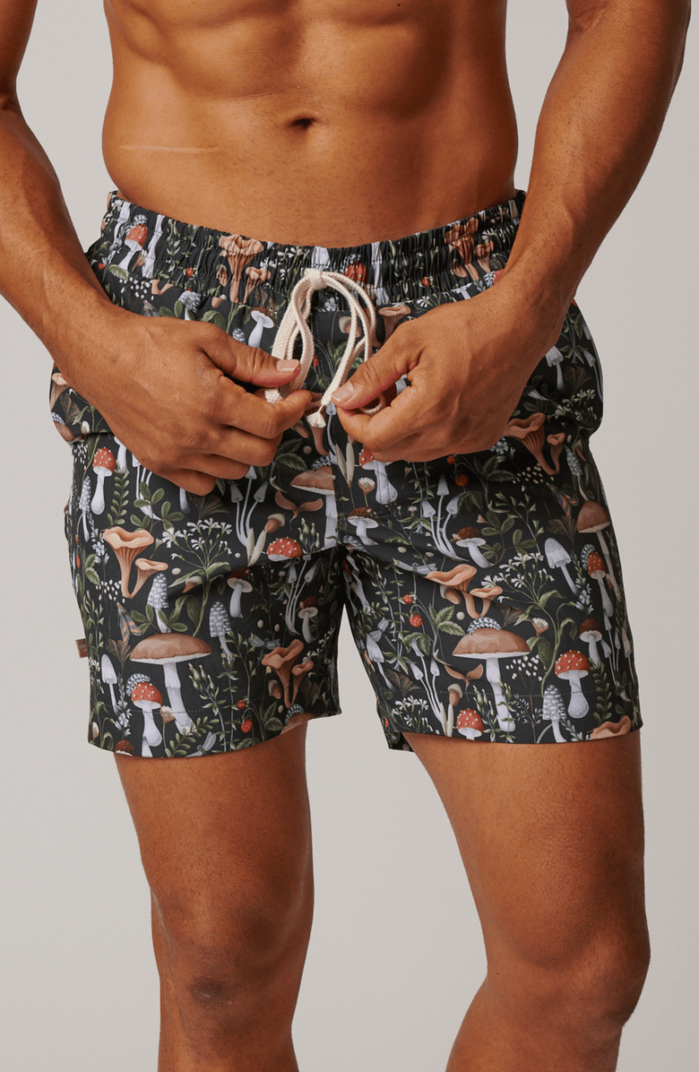 LEISURE LAB Magic Garden Swim Trunk, Alternate, color, Dark Forest