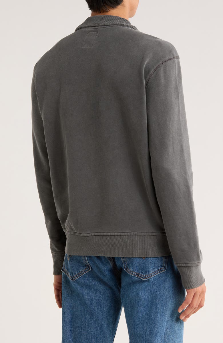 Union Bronn French Terry Quarter Zip Sweatshirt, Alternate, color, Battleship