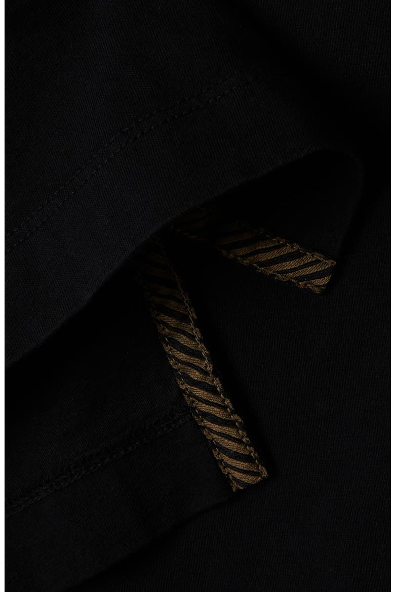 Pensacola Slim Fit Organic Cotton Pocket Polo, Alternate, color, BLACK