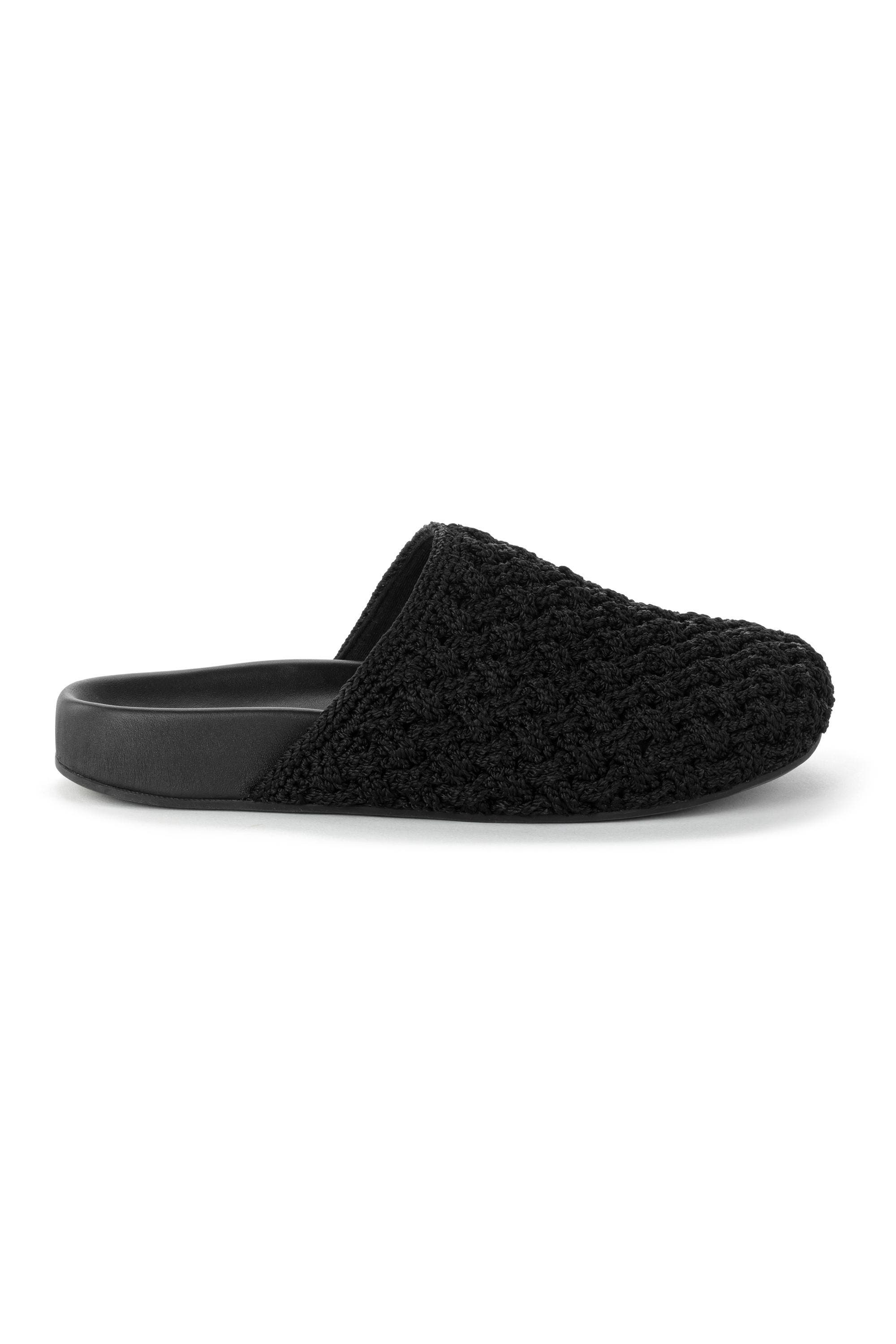 The Sak Bolinas Crochet Clog Shoe, Alternate, color, Black Cozy