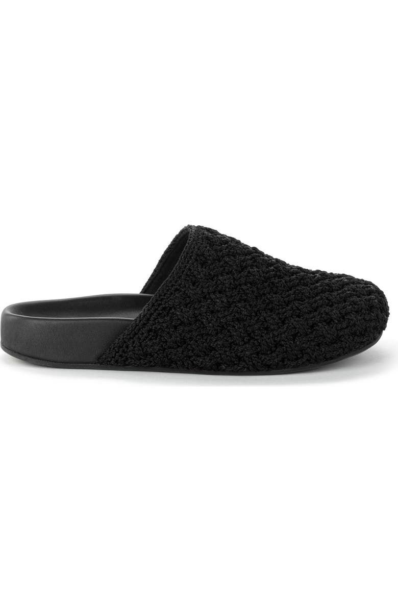 The Sak Bolinas Crochet Clog Shoe, Alternate, color, Black Cozy