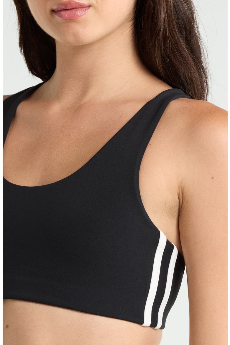 Ella Airweight Sports Bra, Alternate, color, BLACK/ WHITE