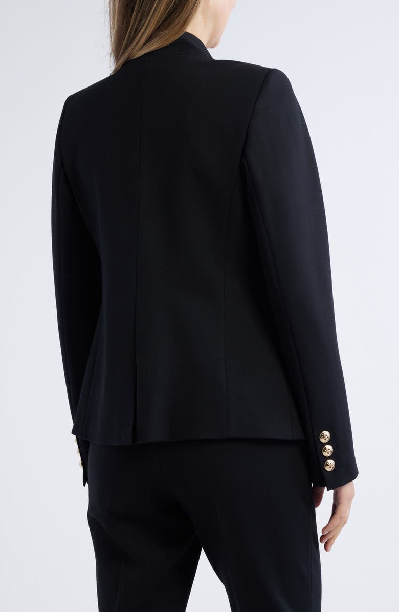 Tahari ASL Faux Double Breasted Stretch Ponte Blazer, Alternate, color, 