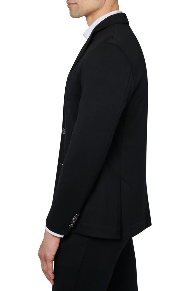 Knit Suit Seperate Jacket, Alternate, color, BLACK