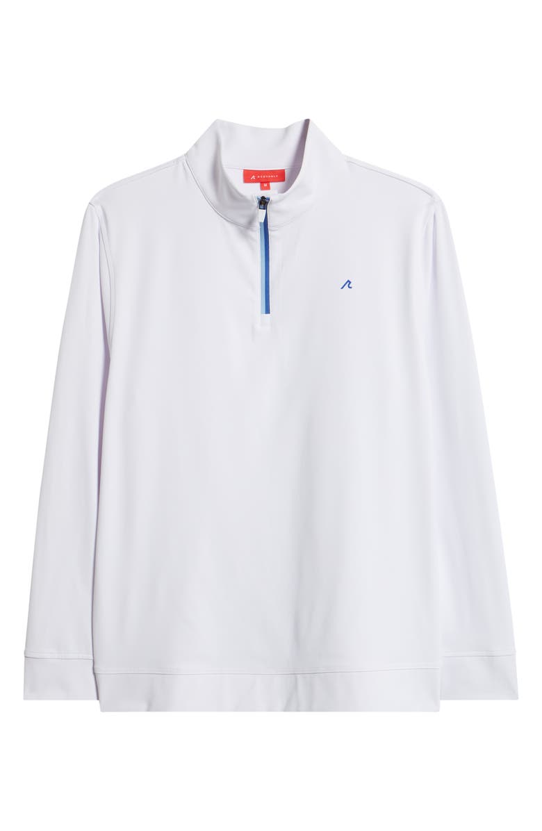 Redvanly Fleet Quarter Zip Sweatshirt, Alternate, color, Bright White
