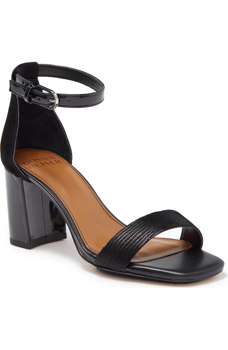 Donald Pliner Priyah Lizard Print Suede Sandal, Main, color,