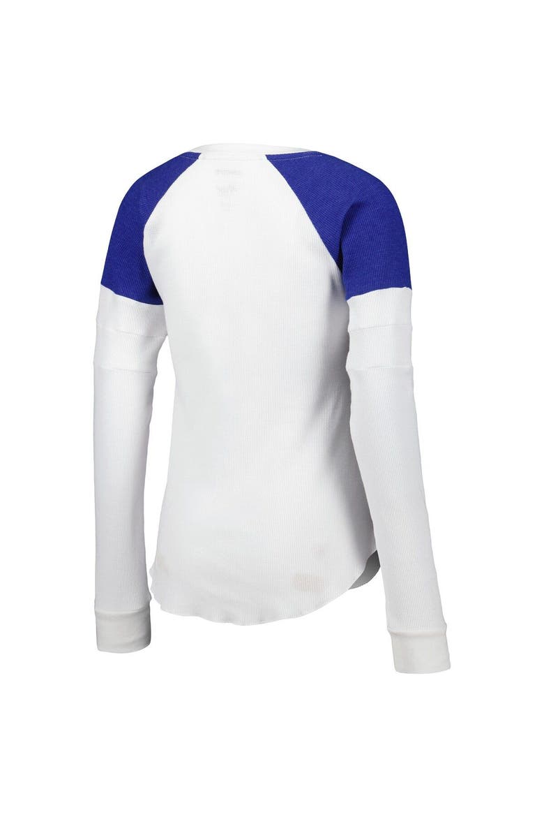 Women's G-III 4Her by Carl Banks White Daniel Suarez Action Tri-Blend Thermal Raglan Long Sleeve T-Shirt, Alternate, color, White