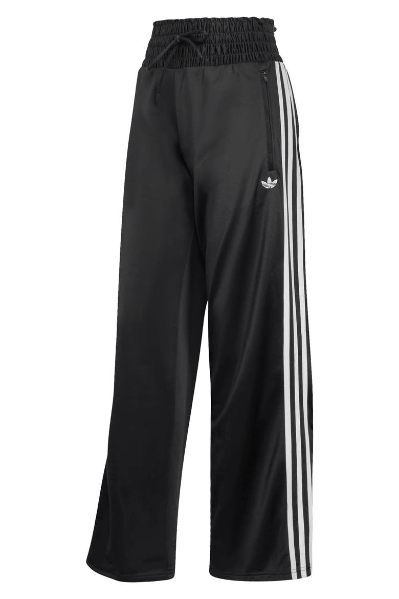 Smocked Firebird Track Pants, Alternate, color, BLACK