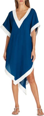 VALIMARE Aria High-Low Crepe de Chine Cover-up Dress