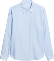 FRAME Stripe Relaxed Fit Button-Up Shirt