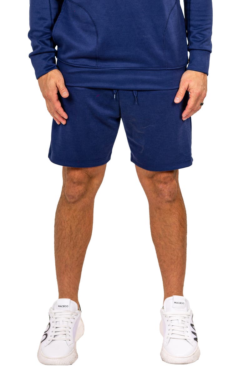 Martha Rib Knit Shorts, Main, color, BLUE