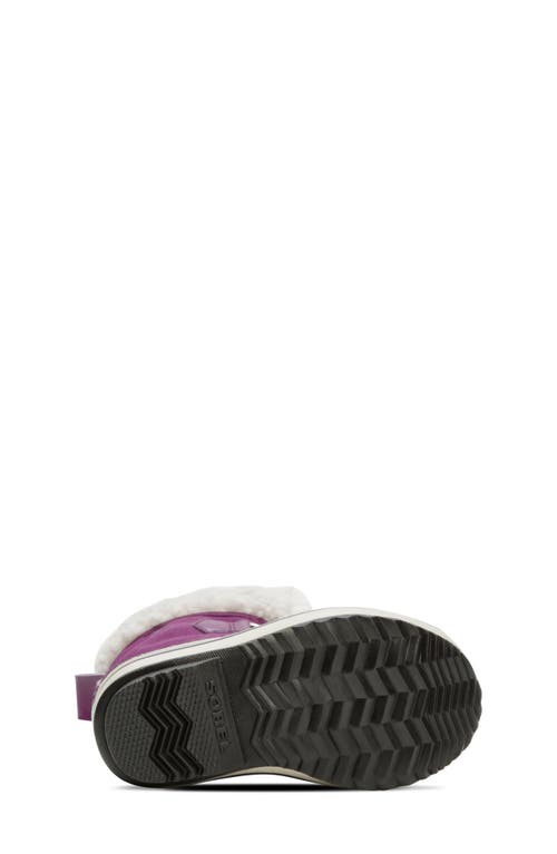 Sorel Kids' Yoot Pac Waterproof Snow Boot In Wild Iris/dark Plum