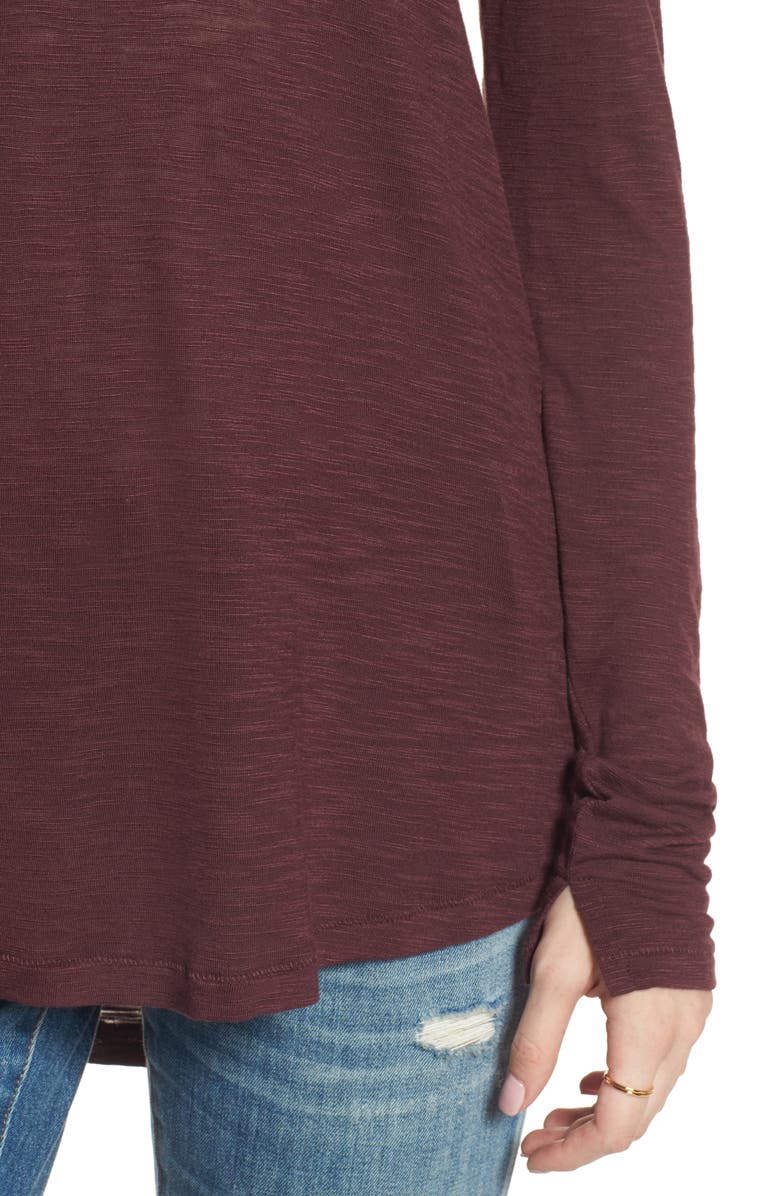 Madewell Tie Cuff Pullover Sweater, Alternate, color, 