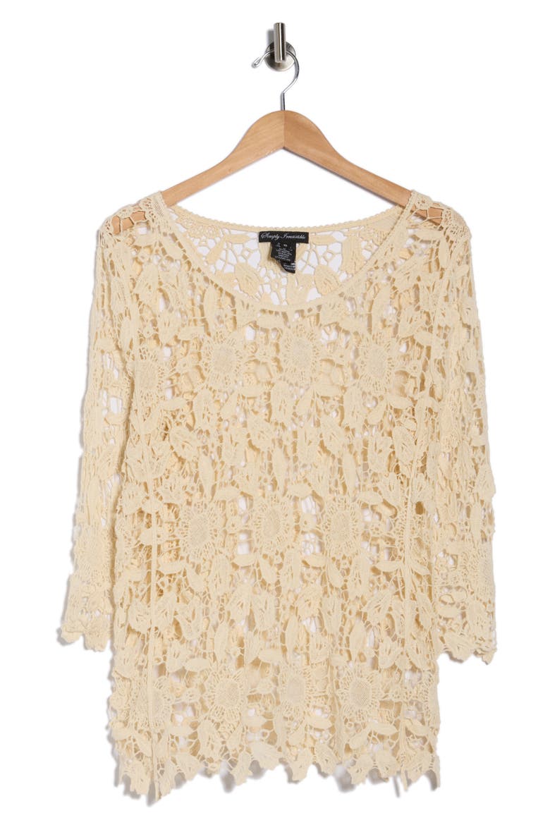 Cotton Lace Top, Alternate, color, NATURAL