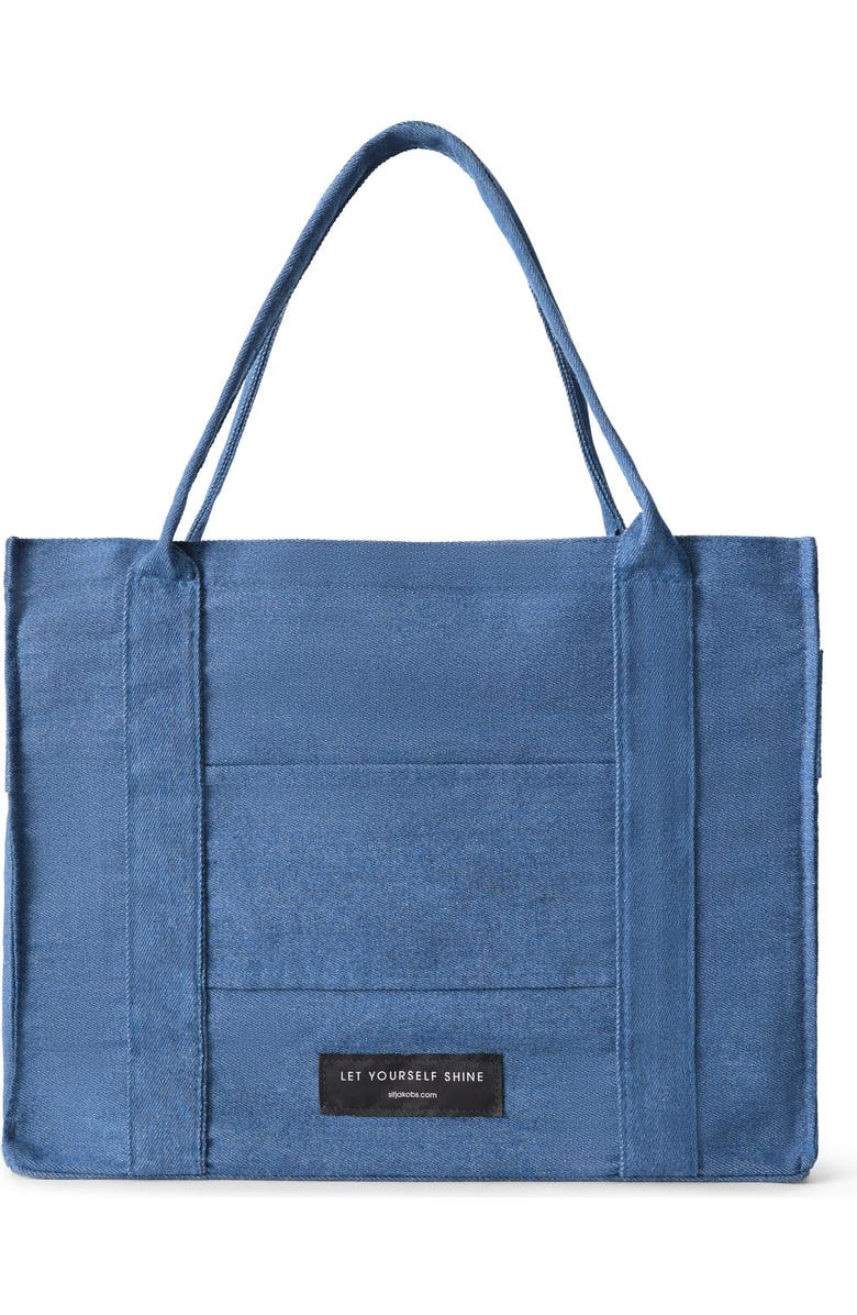Sif Jakobs Jewellery Tote Bag Denim, Alternate, color, Denim