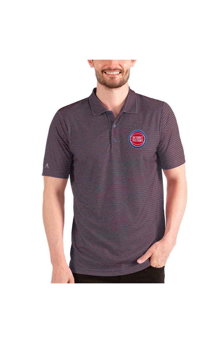 ANTIGUA Men's Antigua Navy/Red Detroit Pistons Esteem Polo, Main, color,