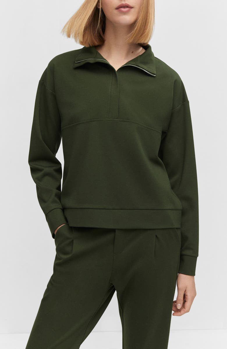 MANGO Inverted Pleat Joggers, Alternate, color, 