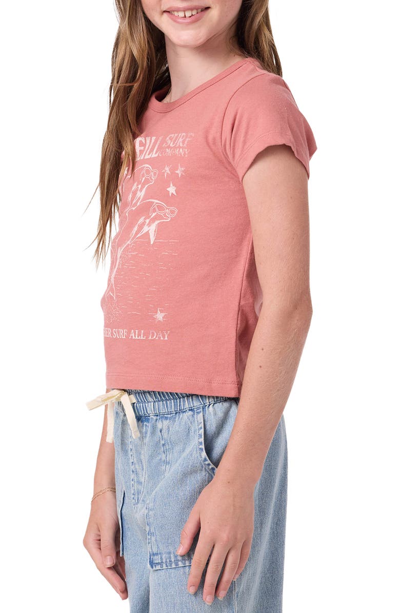 O
Neill Kids
 Willa Cotton Graphic T-Shirt, Alternate, color, Canyon Rose