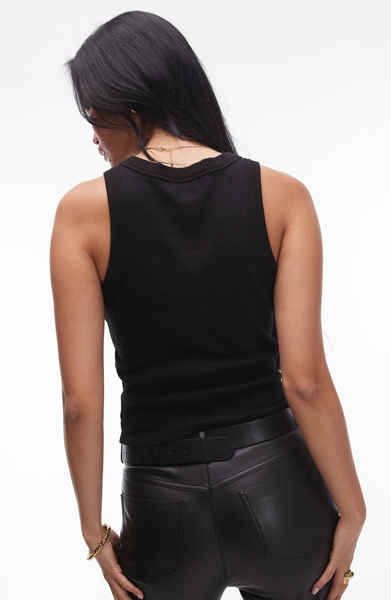 Topshop Rib Racerback Tank, Alternate, color,
