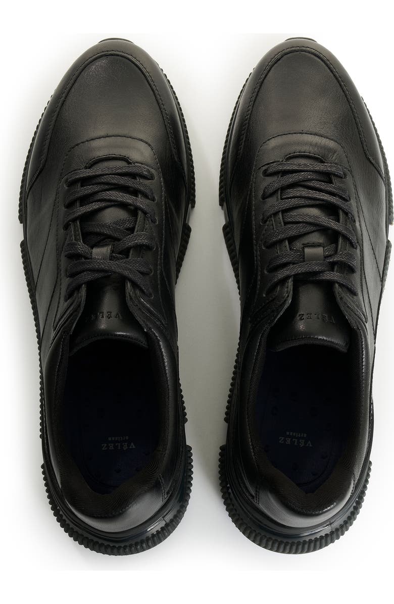 Velez Bikal Leather Sneakers with Casual Silhouette, Alternate, color, Black
