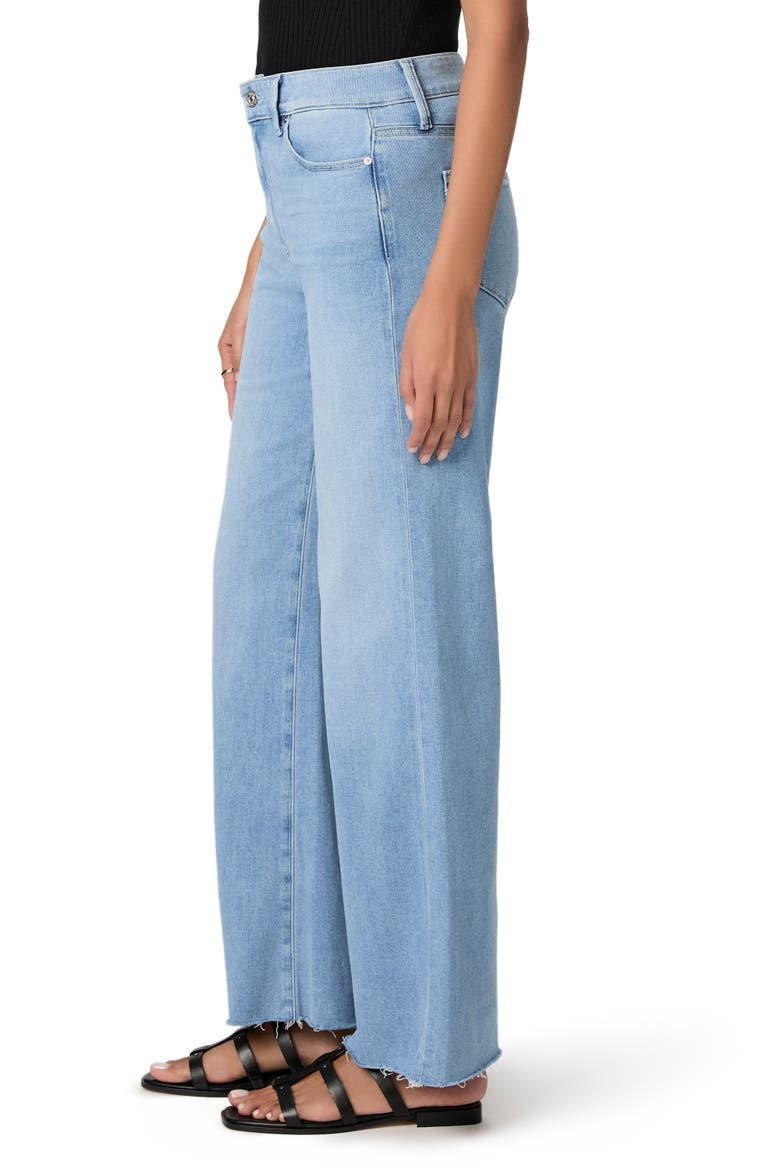 Anessa Raw Hem High Waist Wide Leg Jeans, Alternate, color, SANTORINI SKY