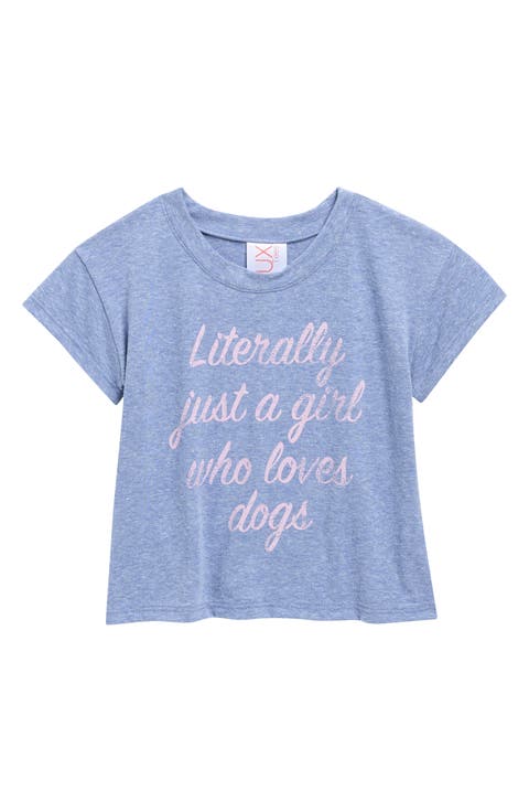 Kids' Just a Girl Graphic T-Shirt (Big Kid)