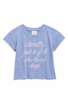 LUX Tees Kids' Just a Girl Graphic T-Shirt