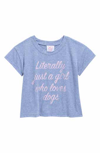 LUX Tees Kids' Just a Girl Graphic T-Shirt