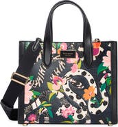 Kate Spade New York Manhattan Small Snake Print Embossed Leather Tote