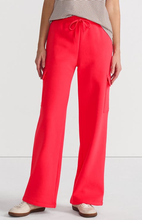 Serious Sweats High Rise Wide Leg Cargo Pants