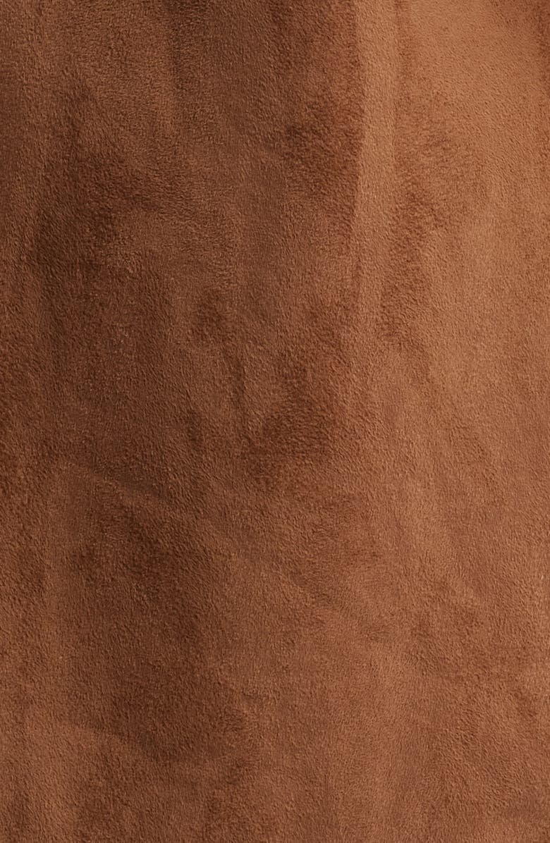 Lucky Brand Shawl Collar Faux Shearling Coat, Alternate, color, Camel-Tan