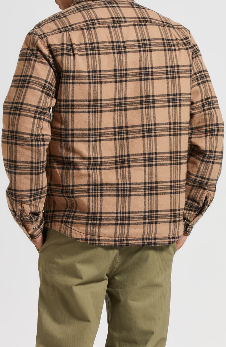 Brixton Bowery Quilted Flannel Shirt Jacket, Alternate, color, 
