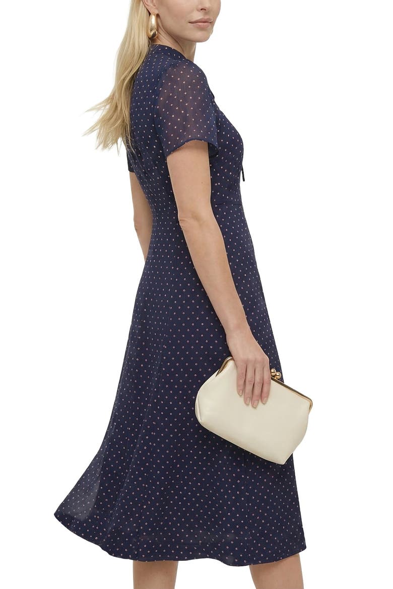 Primrose Midi Dress, Alternate, color, Navy
