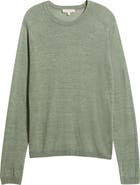 Jack Victor Cormack Long Sleeve Crewneck Linen & Silk Pullover