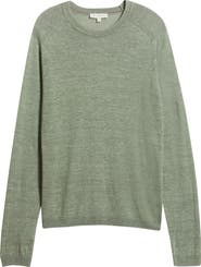 Jack Victor Cormack Long Sleeve Crewneck Linen & Silk Pullover
