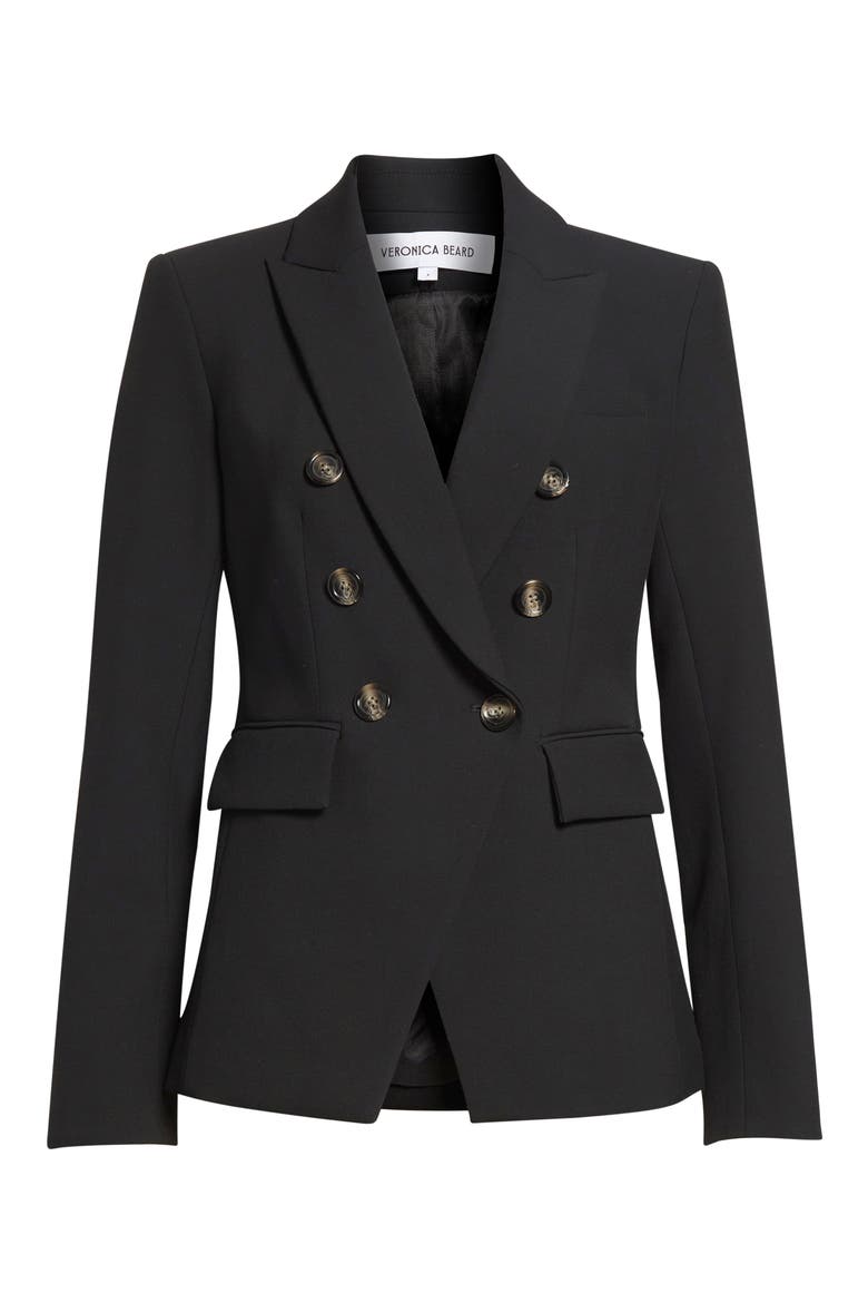 Miller Stretch Crepe Dickey Jacket, Main, color, BLACK