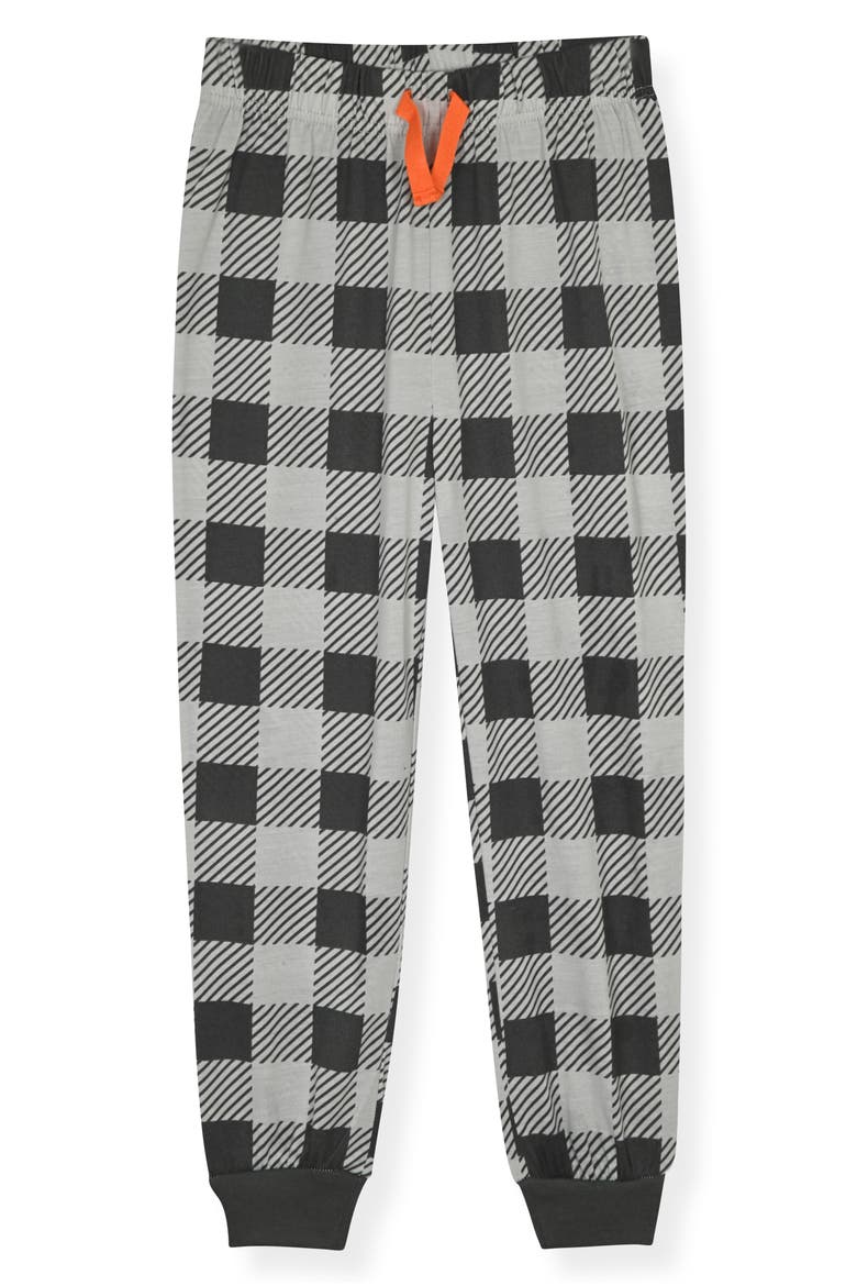 Kids' Pocket T-Shirt & Joggers Pajama Set, Alternate, color, CHARCOAL