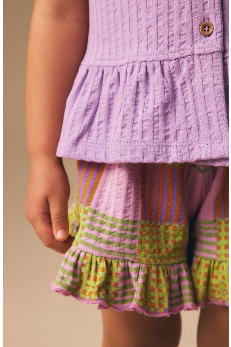 Vest & Shorts Set, Alternate, color, PURPLE
