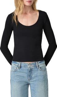 PAIGE Newport Stretch Cotton Rib T-Shirt
