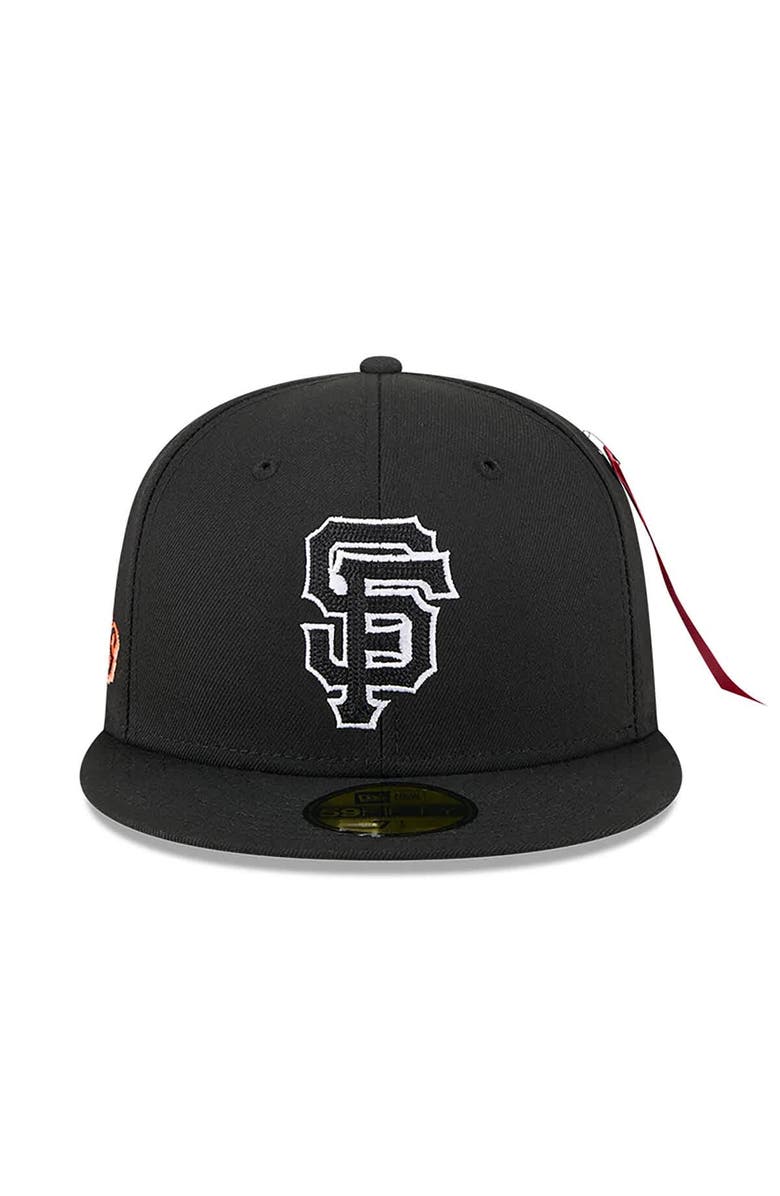 New Era x Alpha Industries Men's New Era x Alpha Industries  Black San Francisco Giants 59FIFTY Fitted Hat, Alternate, color, Black