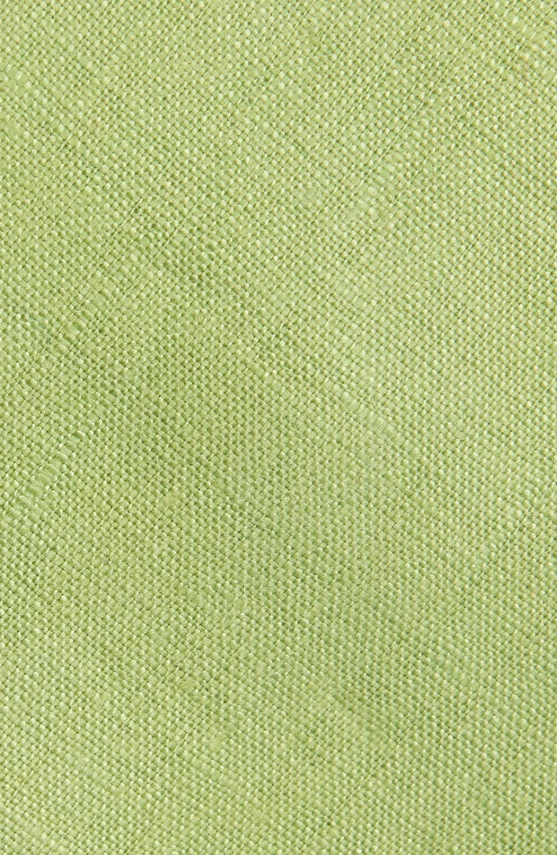 CLIFTON WILSON Olive & Plaid Reversible Slub Linen Tie, Alternate, color, 