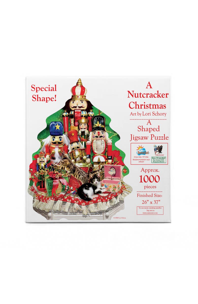 Sunsout A Nutcracker Christmas 1000 piece Jigsaw Puzzle for Adults Special Shape, Alternate, color, Multicolor