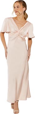 Oasis Satin Midi Bridesmaid Dress