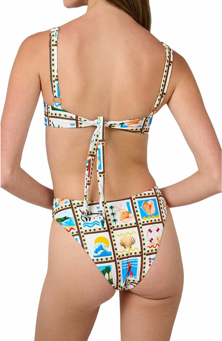 WeWoreWhat Scoop Print Underwire Top, Alternate, color, 