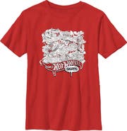 Hot Wheels Boys Hot Wheels Skate Artistic Collage T Shirt