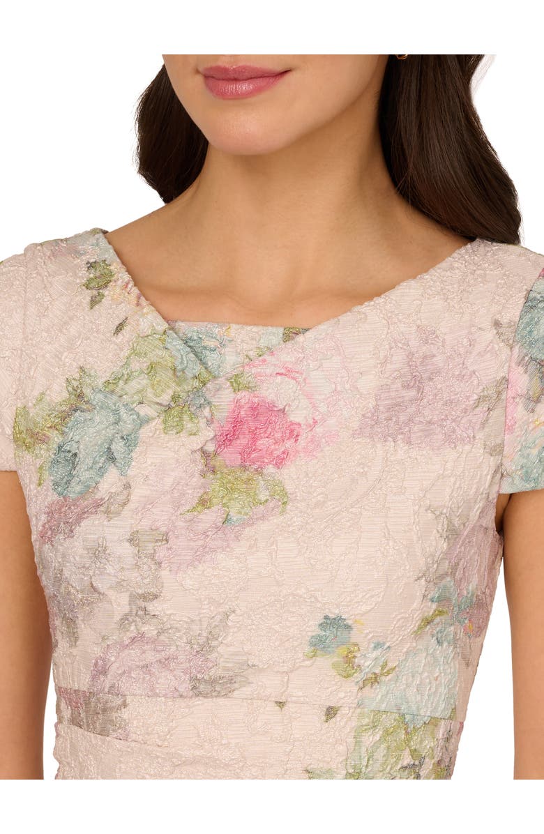 Adrianna Papell Matelassé Cocktail Dress, Alternate, color,