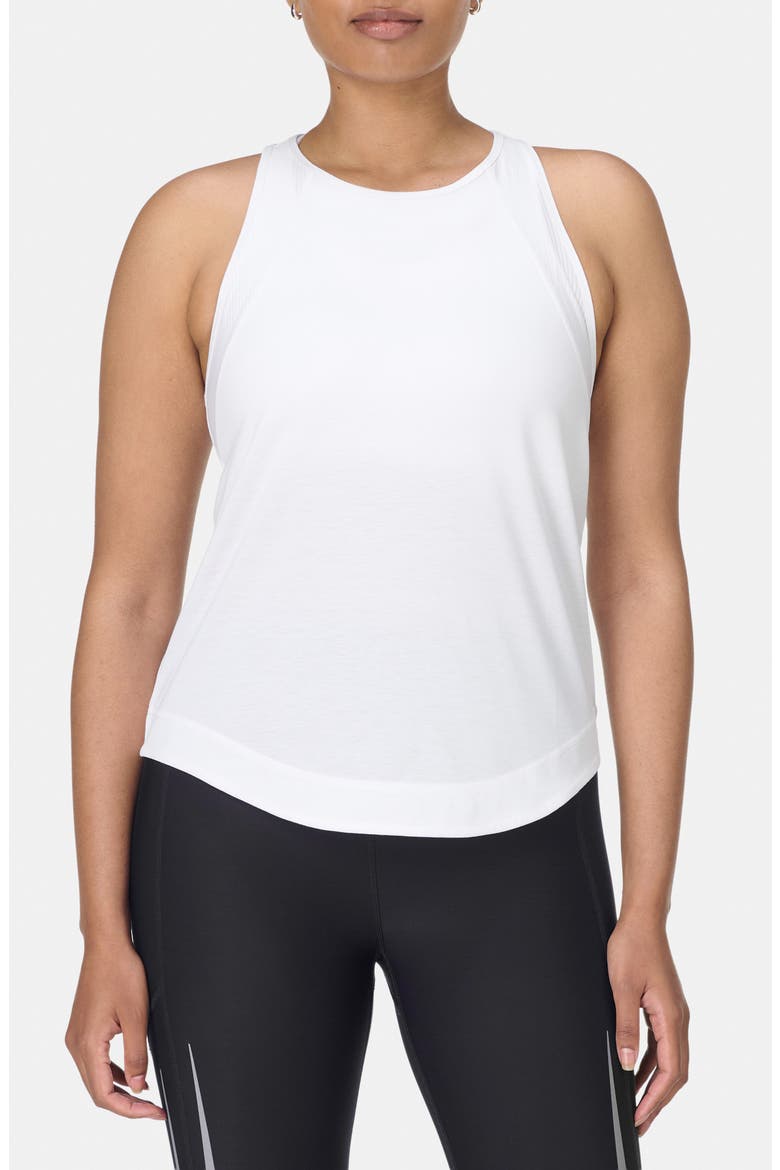 Breathe Easy Run Mesh Tank, Main, color, WHITE